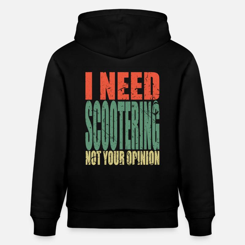 Scootering Spruch lustig - Stanley/Stella Unisex Bio-Hoodie CRUISER  - Schwarz