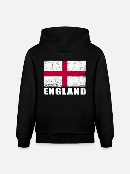 Angleterre Drapeau Grunge Angleterre Drapeau - Sweat à capuche bio CRUISER Stanley/Stella Unisexe - noir