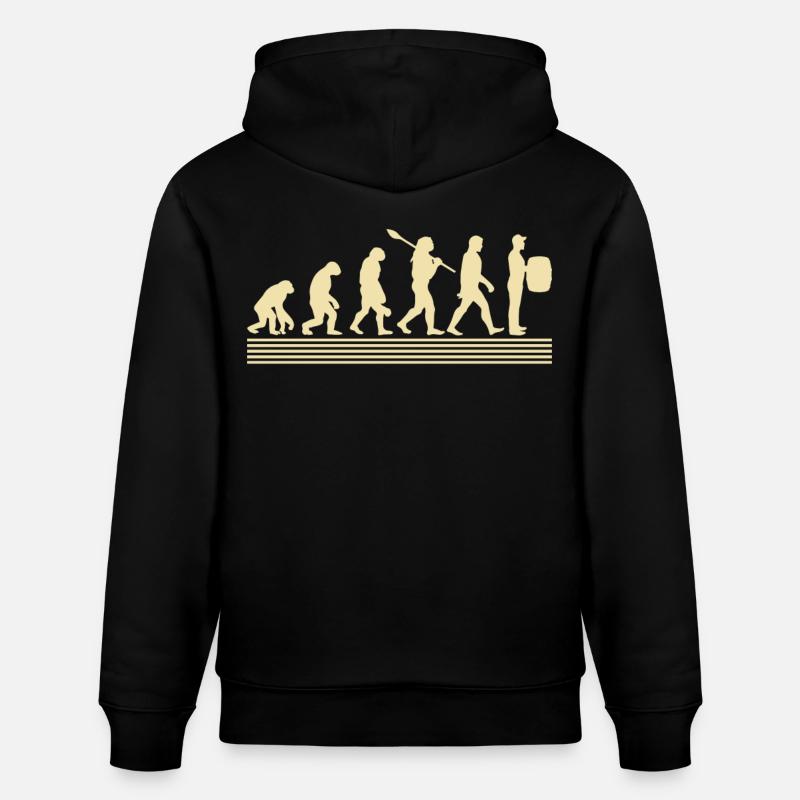 Évolution des vignerons - Sweat à capuche bio CRUISER Stanley/Stella Unisexe - noir