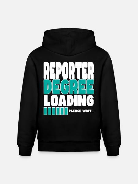 Reporter invites training - Stanley/Stella CRUISER Unisex Organic Hoodie - black