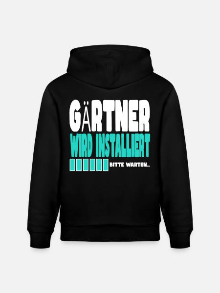 Goldschmied wird installiert - Stanley/Stella Unisex Bio-Hoodie CRUISER - Schwarz