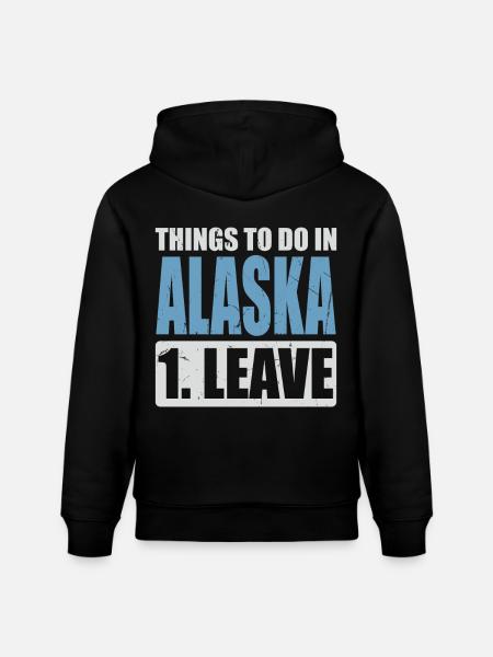 Alaska Memes - Stanley/Stella CRUISER Unisex Organic Hoodie - black