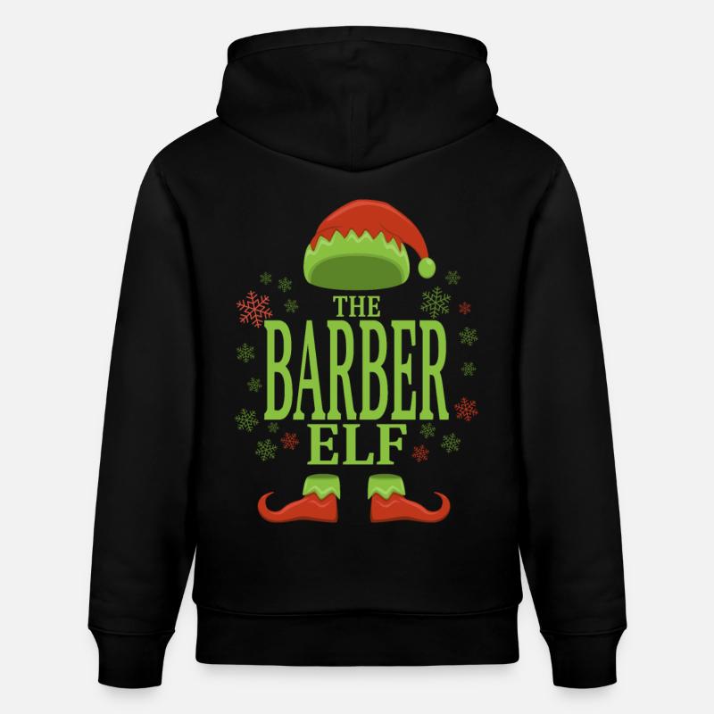 Coiffeur Noël Elfe - Sweat à capuche bio CRUISER Stanley/Stella Unisexe - noir