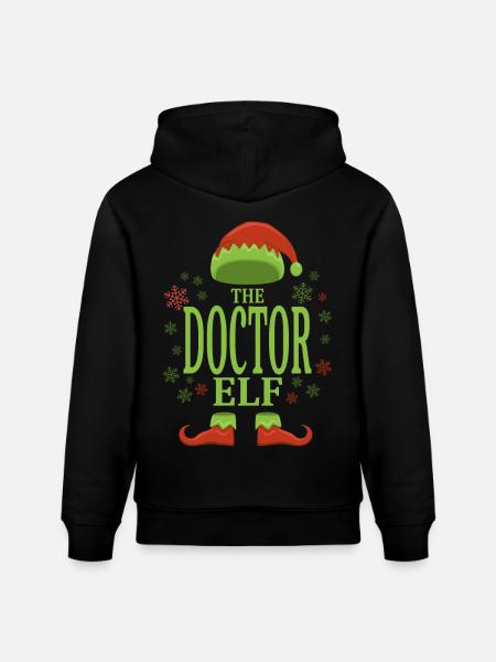 Doktor Weihnachtself - Stanley/Stella Unisex Bio-Hoodie CRUISER  - Schwarz