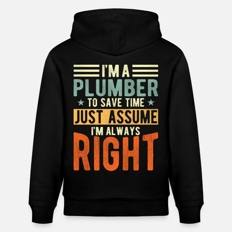 Klempner - Stanley/Stella Unisex Bio-Hoodie CRUISER  - Schwarz