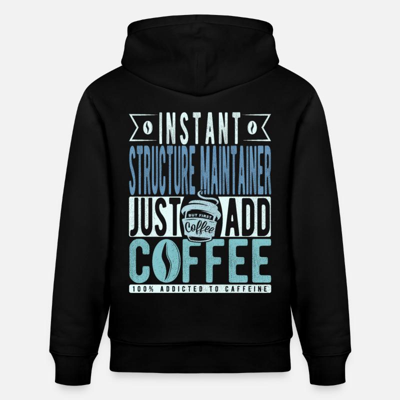 Strukturbleiberin Kaffee Spruch - Sweat à capuche bio CRUISER Stanley/Stella Unisexe - noir
