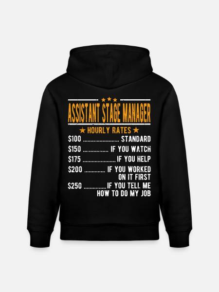 Assistant Bühnenmanager Stundenlohn - Stanley/Stella Unisex Bio-Hoodie CRUISER  - Schwarz