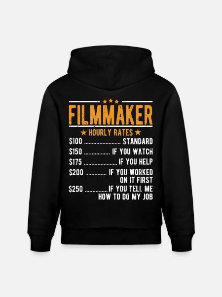 Cinéastes Salaire horaire - Sweat à capuche bio CRUISER Stanley/Stella Unisexe - noir