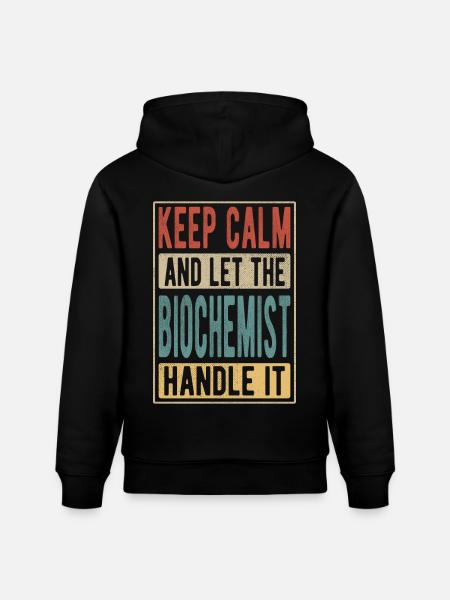 Biochemist Retro Gift - Stanley/Stella CRUISER Unisex Organic Hoodie - black