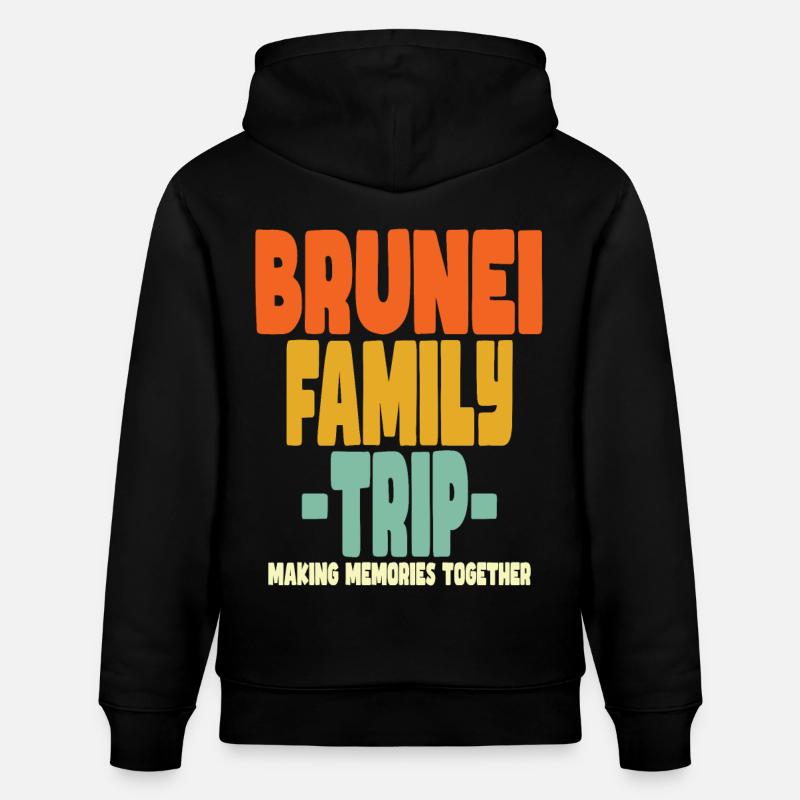 Vacances en famille au Brunei - Sweat à capuche bio CRUISER Stanley/Stella Unisexe - noir