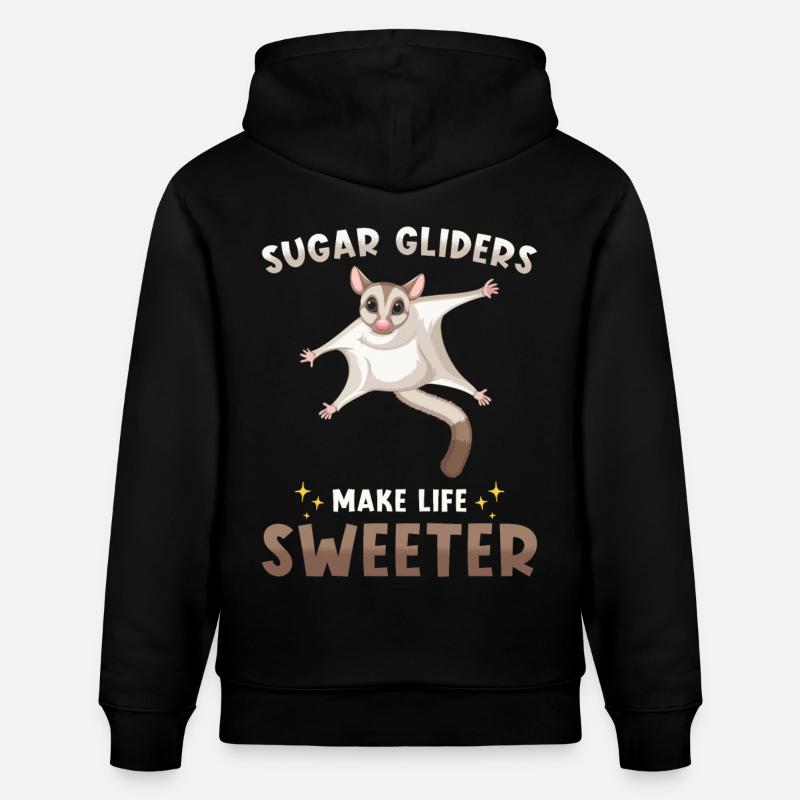 Sugar Glider Dicton - Sweat à capuche bio CRUISER Stanley/Stella Unisexe - noir