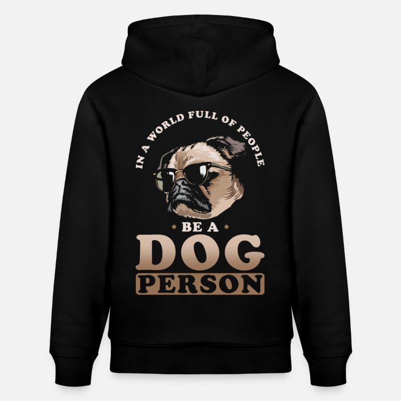 Chien Homme Chien Mignon - Sweat à capuche bio CRUISER Stanley/Stella Unisexe - noir