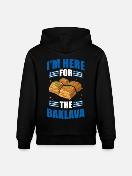 Baklava Cuisine grecque Grèce - Sweat à capuche bio CRUISER Stanley/Stella Unisexe - noir