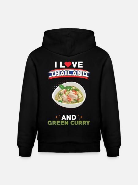 Curry vert Thaïlande Cuisine thaïlandaise - Sweat à capuche bio CRUISER Stanley/Stella Unisexe - noir