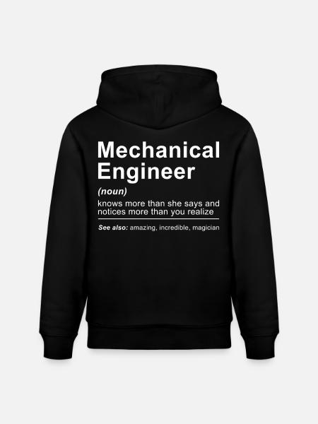 Definition of Mechanical Engineer - Stanley/Stella CRUISER Unisex Organic Hoodie - black