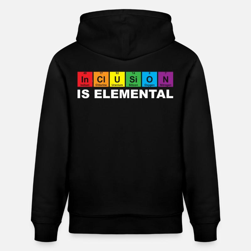 Inclusion élémentaire - Sweat à capuche bio CRUISER Stanley/Stella Unisexe - noir