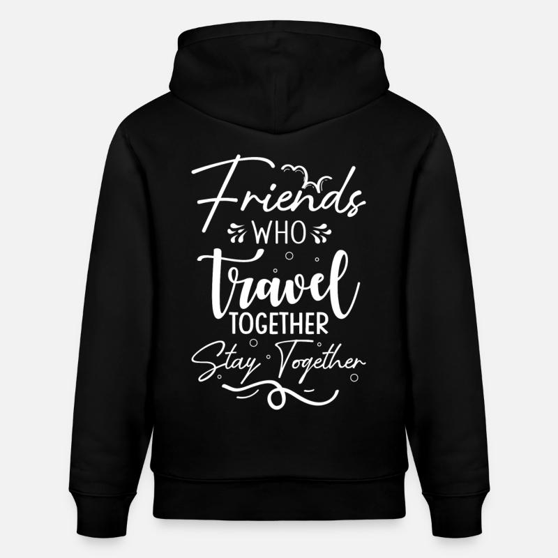 Voyage Amis Voyages Amis Vacances - Sweat à capuche bio CRUISER Stanley/Stella Unisexe - noir