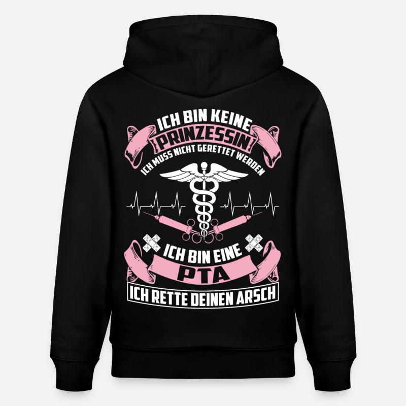 PTA - pharmaceutical technical assistant - Stanley/Stella CRUISER Unisex Organic Hoodie - black