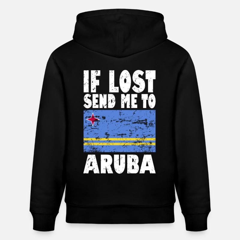 Drapeau d’Aruba - Sweat à capuche bio CRUISER Stanley/Stella Unisexe - noir