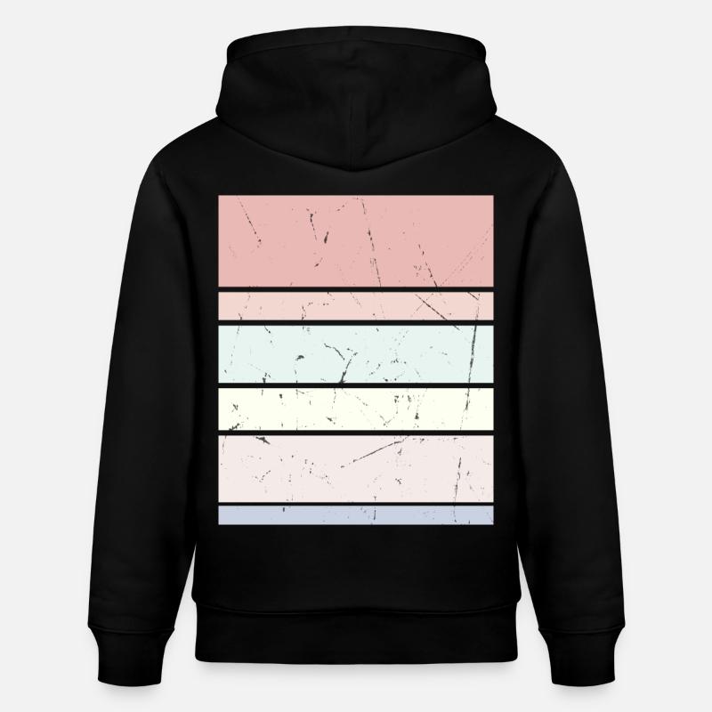 Rectangle pastel d’arrière-plan - Sweat à capuche bio CRUISER Stanley/Stella Unisexe - noir