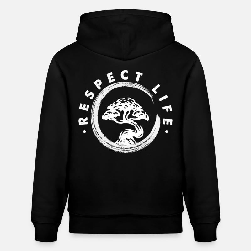 Cercle zen avec bonsaï - Sweat à capuche bio CRUISER Stanley/Stella Unisexe - noir
