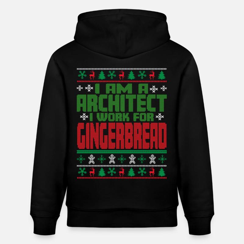 Dicton de Noël de l’architecte - Sweat à capuche bio CRUISER Stanley/Stella Unisexe - noir