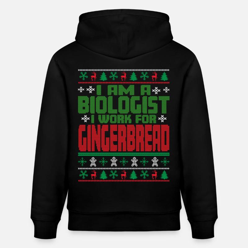 Dicton de Noël du biologiste - Sweat à capuche bio CRUISER Stanley/Stella Unisexe - noir