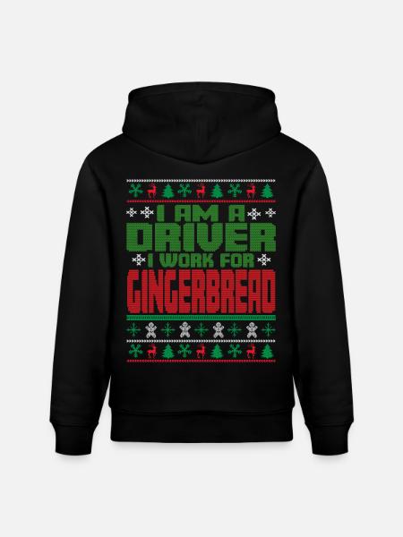 Driver Christmas Quote - Stanley/Stella CRUISER Unisex Organic Hoodie - black