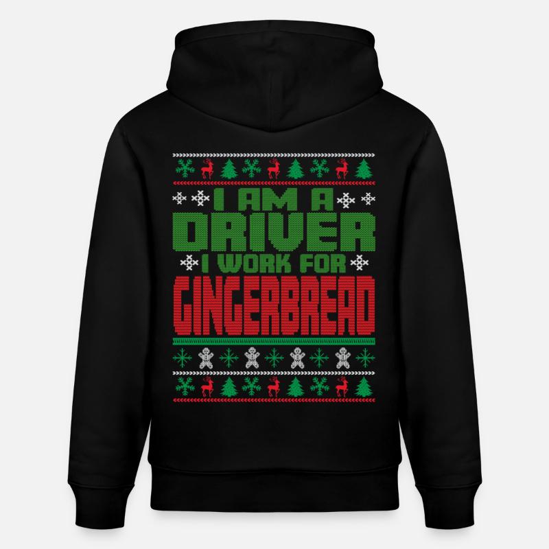 Devis de Noël du conducteur - Sweat à capuche bio CRUISER Stanley/Stella Unisexe - noir