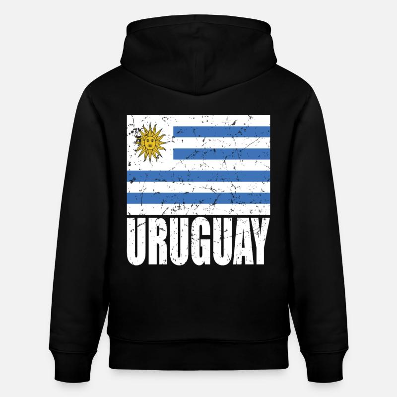 Drapeau de l’Uruguay - Sweat à capuche bio CRUISER Stanley/Stella Unisexe - noir