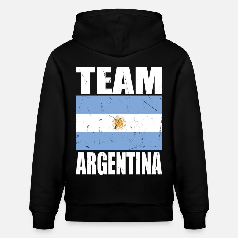 Équipe d’Argentine de football - Sweat à capuche bio CRUISER Stanley/Stella Unisexe - noir