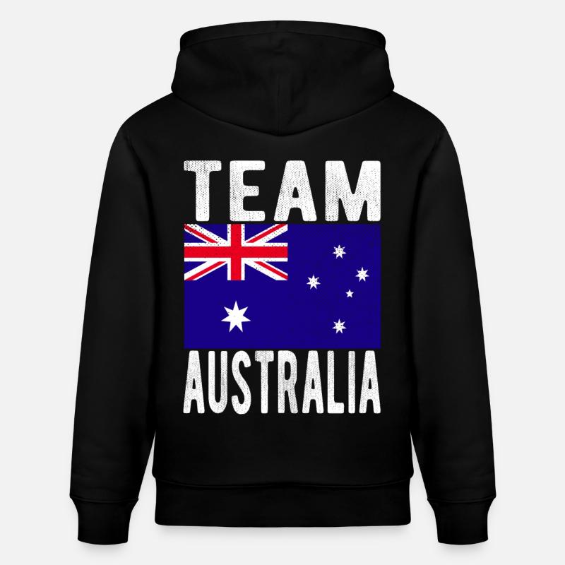 Drapeau de l’Australie - Sweat à capuche bio CRUISER Stanley/Stella Unisexe - noir