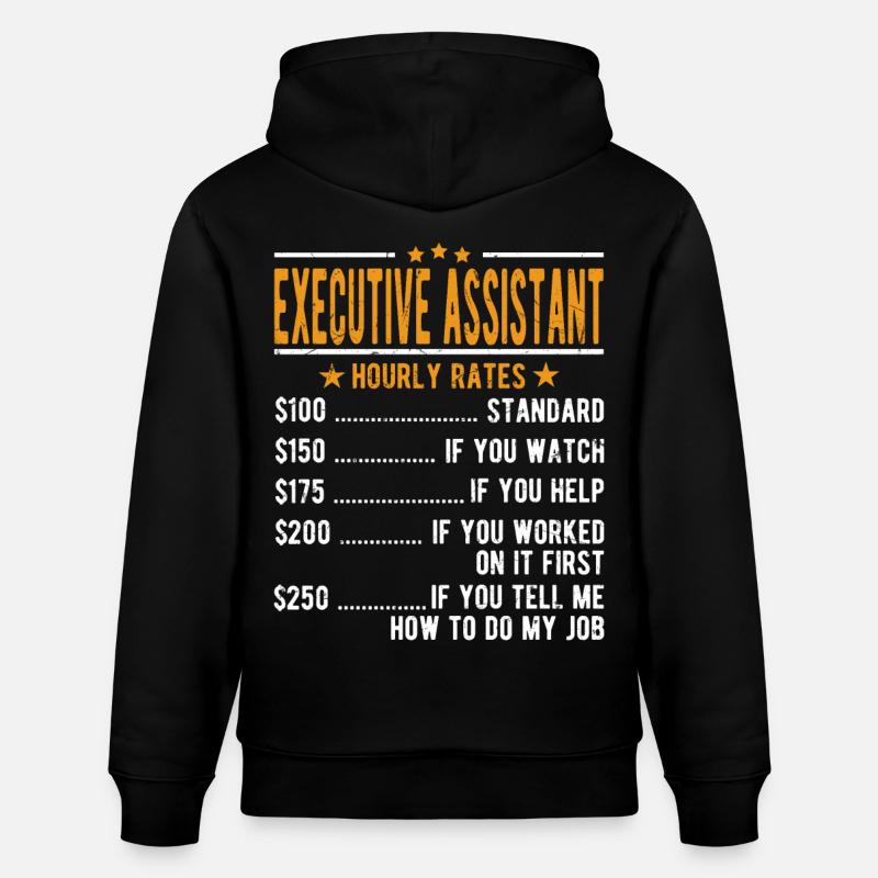 Adjoint exécutif Salaire horaire - Sweat à capuche bio CRUISER Stanley/Stella Unisexe - noir