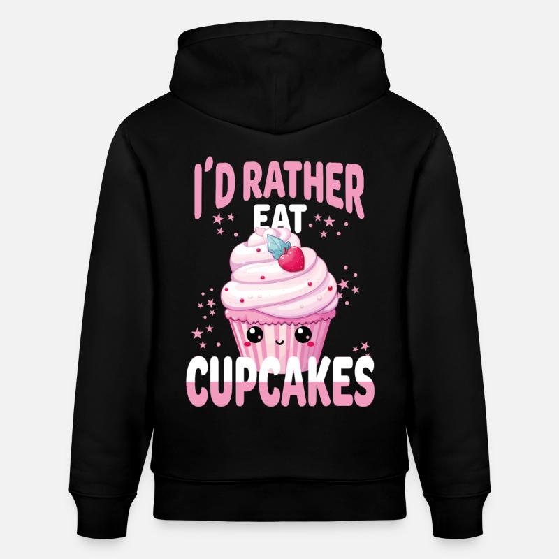 Cupcake Kawaii - Sweat à capuche bio CRUISER Stanley/Stella Unisexe - noir