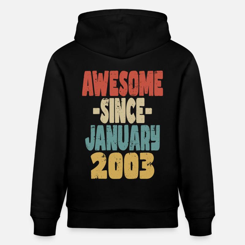 Toller Januar 2003 - Stanley/Stella Unisex Bio-Hoodie CRUISER  - Schwarz