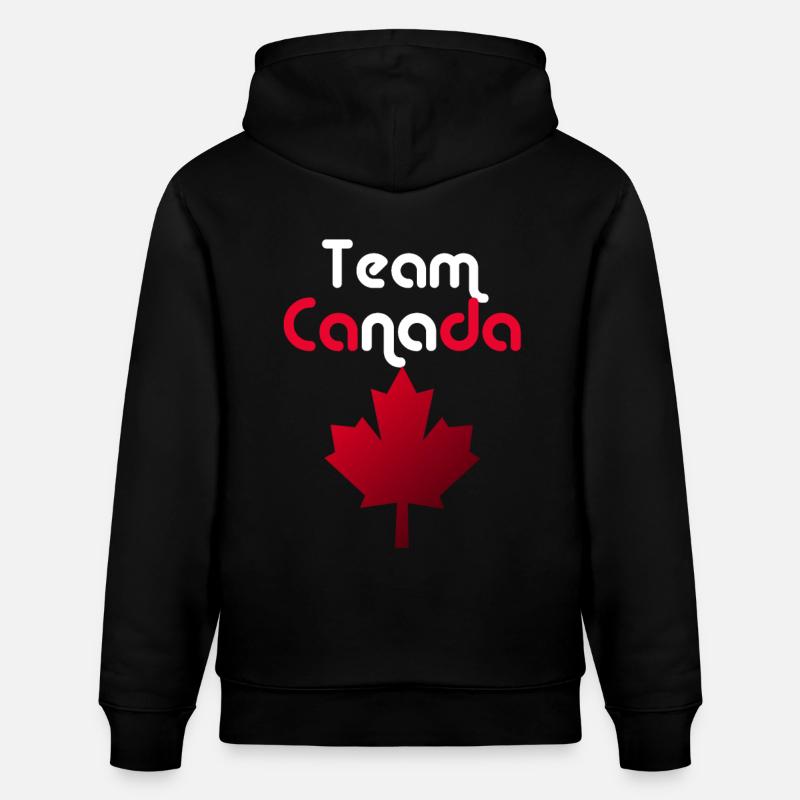 Équipe Canada - Sweat à capuche bio CRUISER Stanley/Stella Unisexe - noir