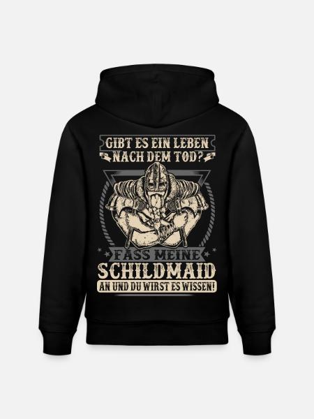 Meine Schildmaid - Stanley/Stella Unisex Bio-Hoodie CRUISER - Schwarz
