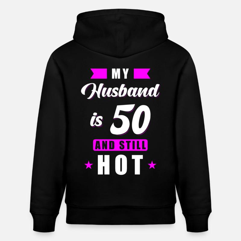 Mari 50 anniversaire cadeau - Sweat à capuche bio CRUISER Stanley/Stella Unisexe - noir