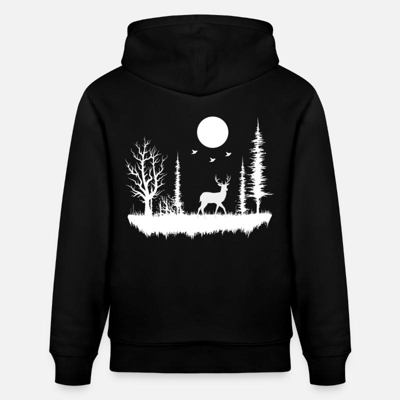 forêt nature nature nature - Sweat à capuche bio CRUISER Stanley/Stella Unisexe - noir