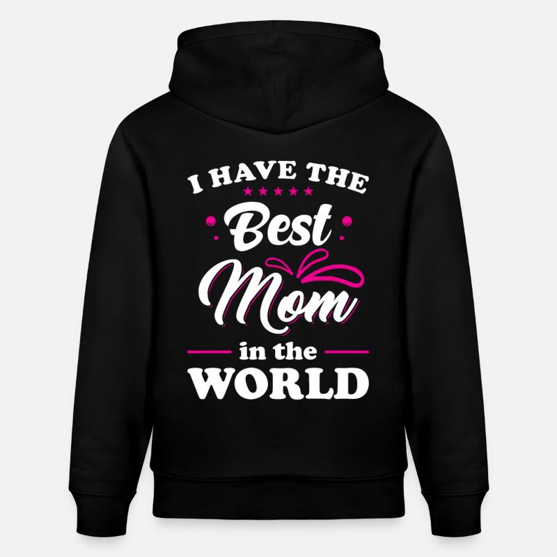 Weltbeste Mama beste Mutter - Stanley/Stella Unisex Bio-Hoodie CRUISER  - Schwarz