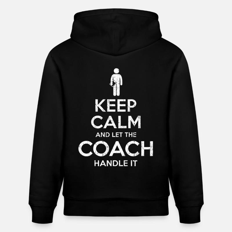 Keep Calm Coach - Sweat à capuche bio CRUISER Stanley/Stella Unisexe - noir