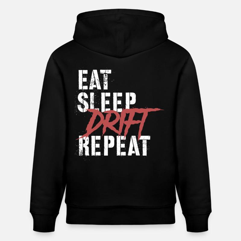 Manger Sleep Drift Répéter - Sweat à capuche bio CRUISER Stanley/Stella Unisexe - noir