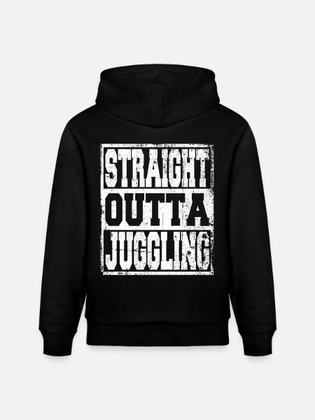 Juggling saying funny - Stanley/Stella CRUISER Unisex Organic Hoodie - black