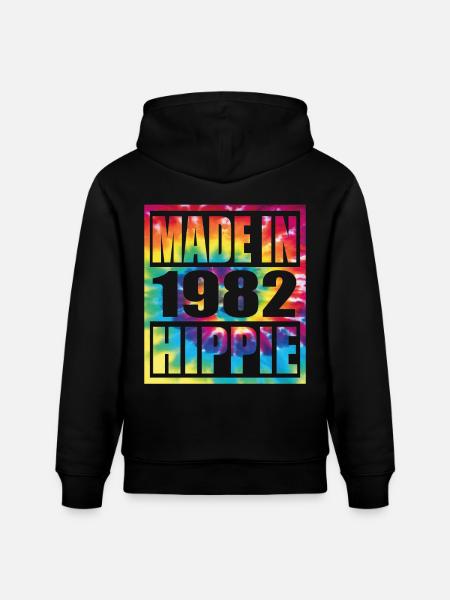 Hippie Birthday 1982 - Stanley/Stella Unisex Bio-Hoodie CRUISER  - Schwarz