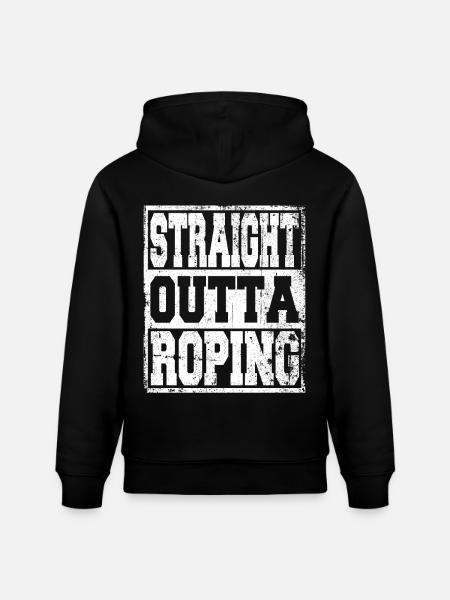 Roping Spruch lustig - Stanley/Stella Unisex Bio-Hoodie CRUISER  - Schwarz
