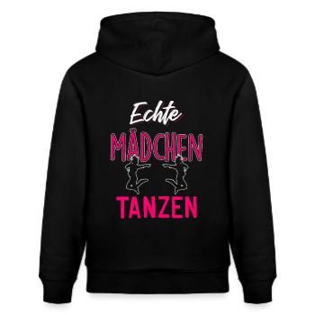 Echte Mädchen tanzen - Stanley/Stella Unisex Bio-Hoodie CRUISER  - Schwarz - Hinten - Alina (178cm)