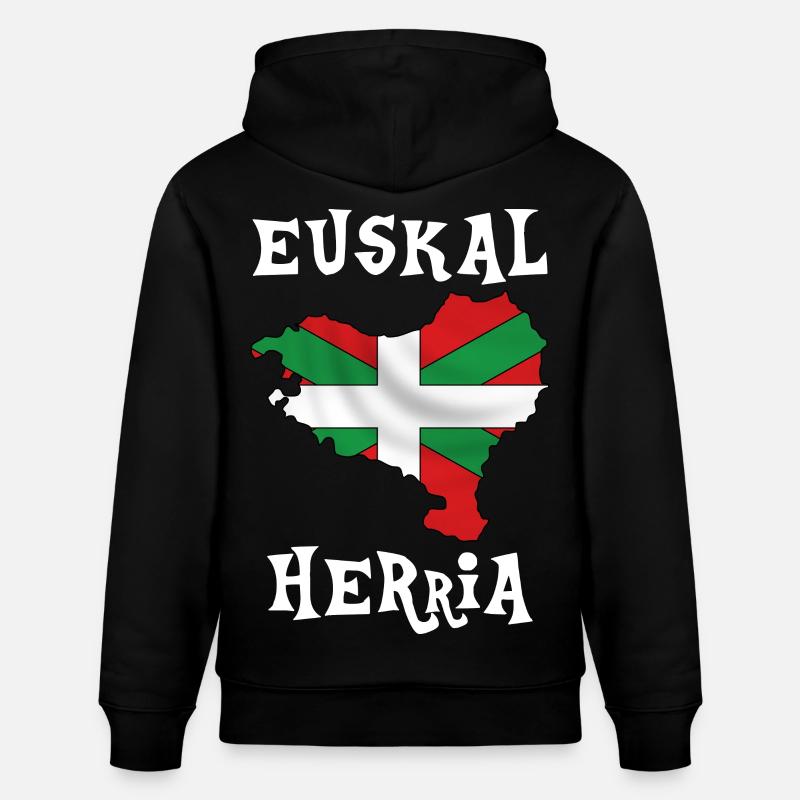 euskal herria design 108 - Sweat à capuche bio CRUISER Stanley/Stella Unisexe - noir