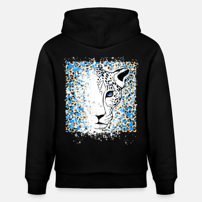 Impression Cool Animal - Sweat à capuche bio CRUISER Stanley/Stella Unisexe - noir