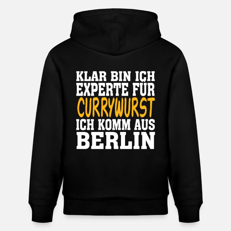 Currywurst - Stanley/Stella Unisex Bio-Hoodie CRUISER  - Schwarz