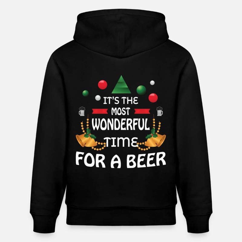 Bière de Noël - Sweat à capuche bio CRUISER Stanley/Stella Unisexe - noir